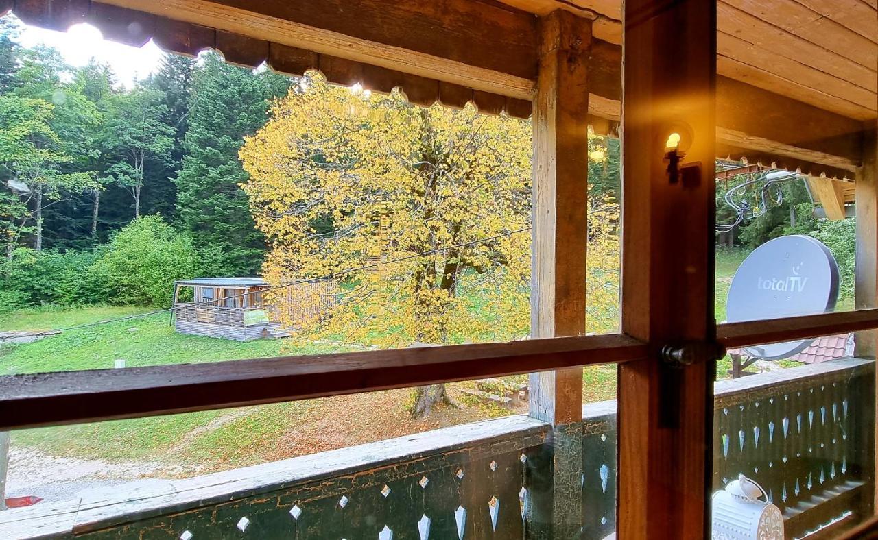 Planinski Dom Na Travni Gori Sodrazica Buitenkant foto